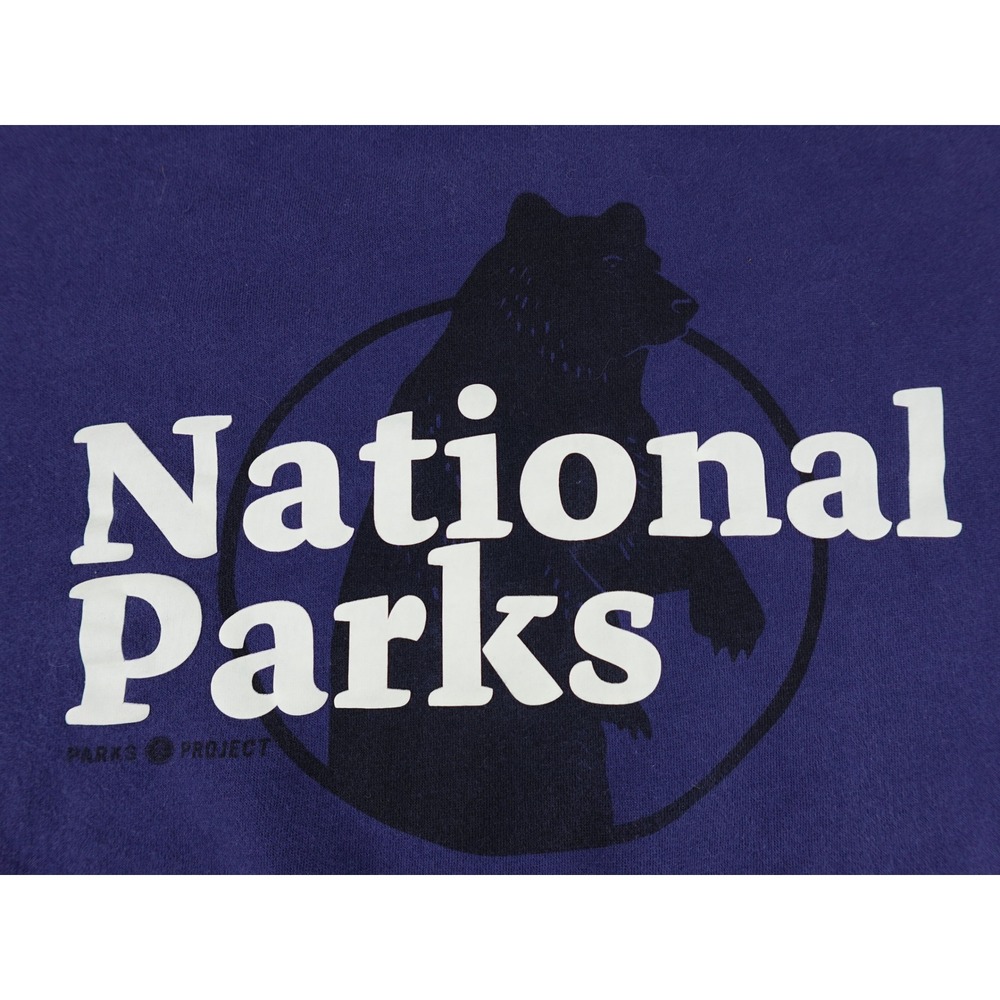 Parks Project Sweatshirt Unisex Medium Purple National Parks Bear Graphic - Picture 2 of 9